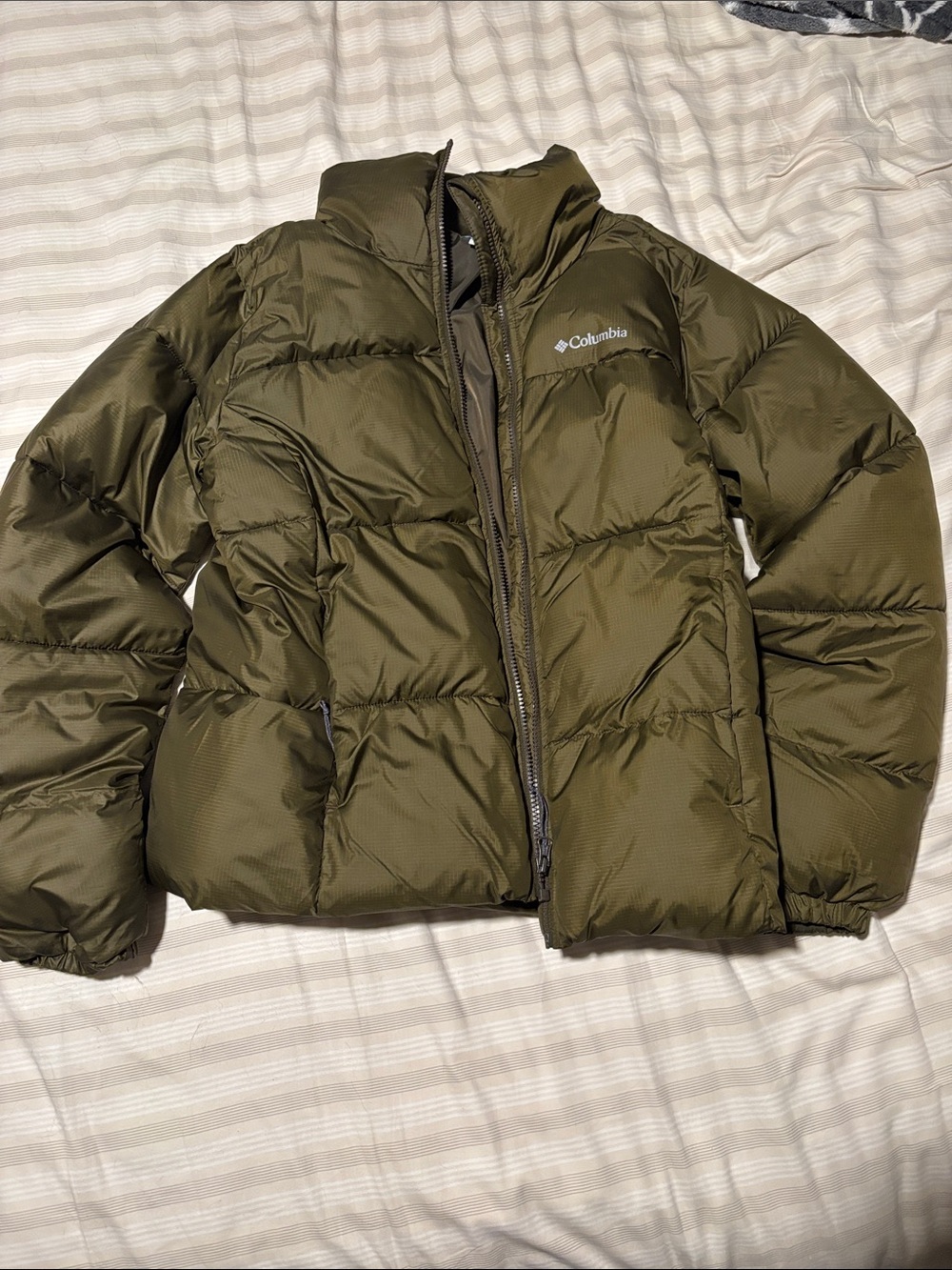 Columbia Olive Puffer Jacket
